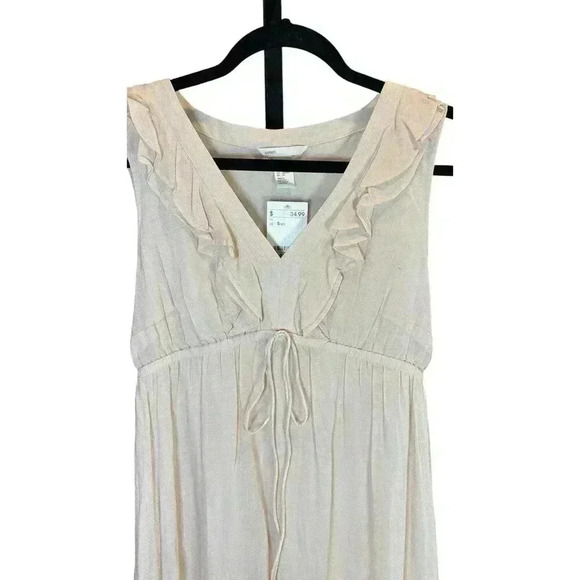 H&M Mama NWT Maternity Dress V-Neck Boho With Ruffle Detail. Size Small - Picture 2 of 10
